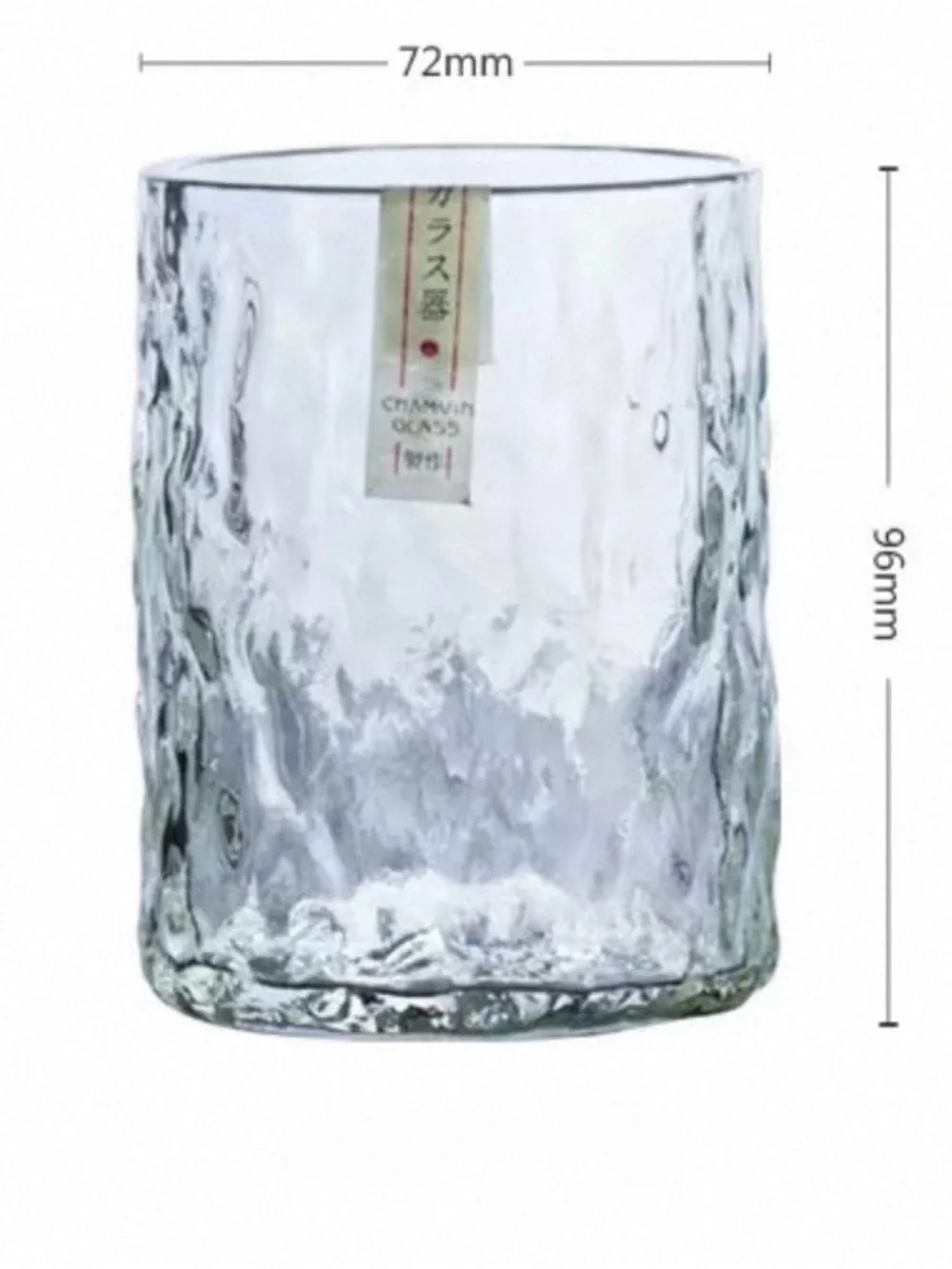 Japanese Hammered Whiskey Glass 290ml Heat & Cold Resistant New Wooden Gift Box